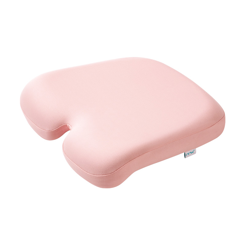 PPW学生坐垫教室专用椅垫板凳款樱花粉(400*330*60/80mm)/个 樱花粉